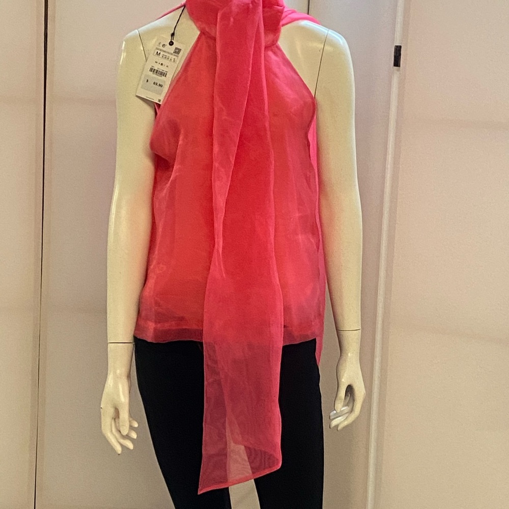 Pink Organza Top (M)